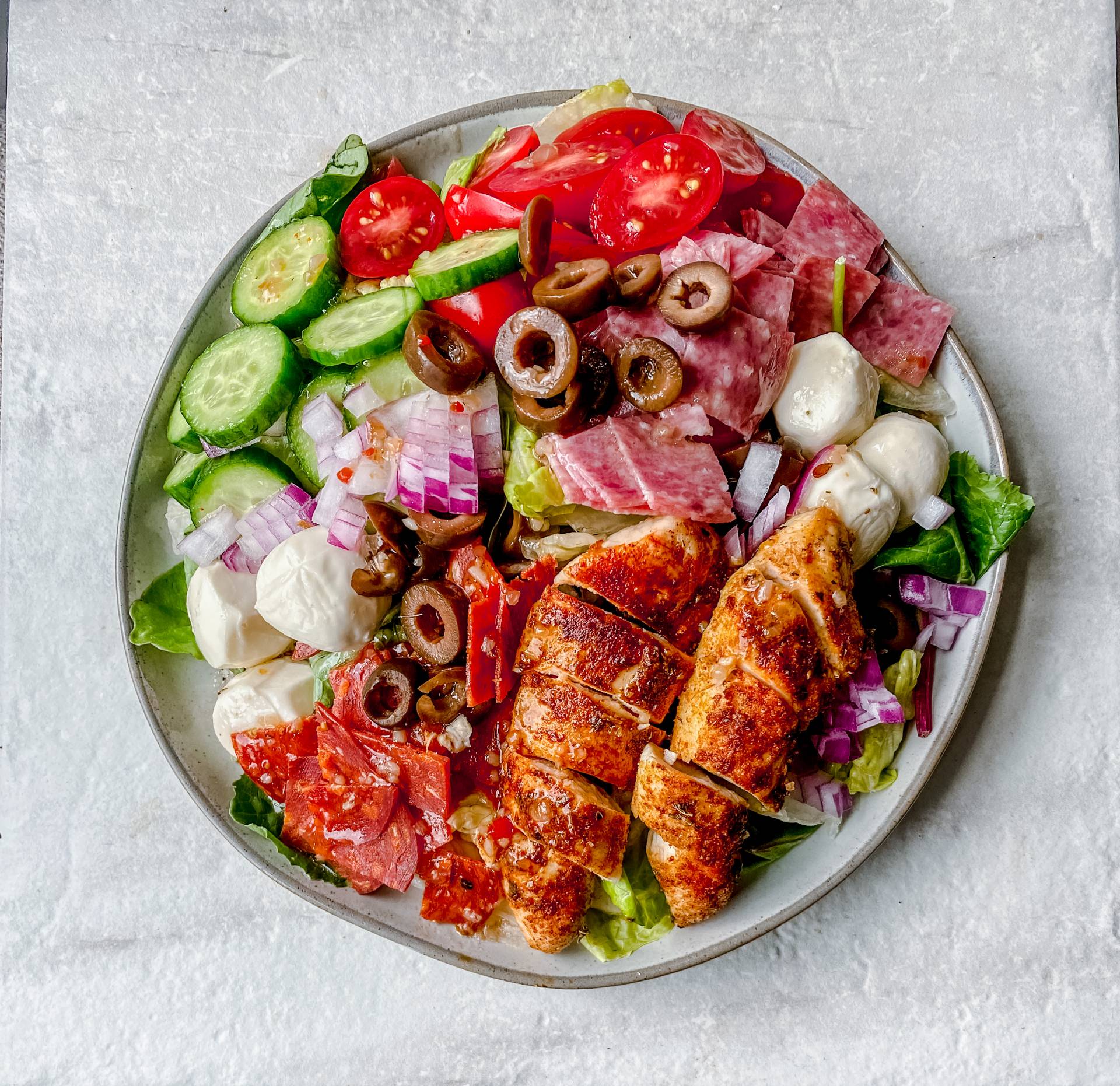 Italian Chopped Salad with Chicken