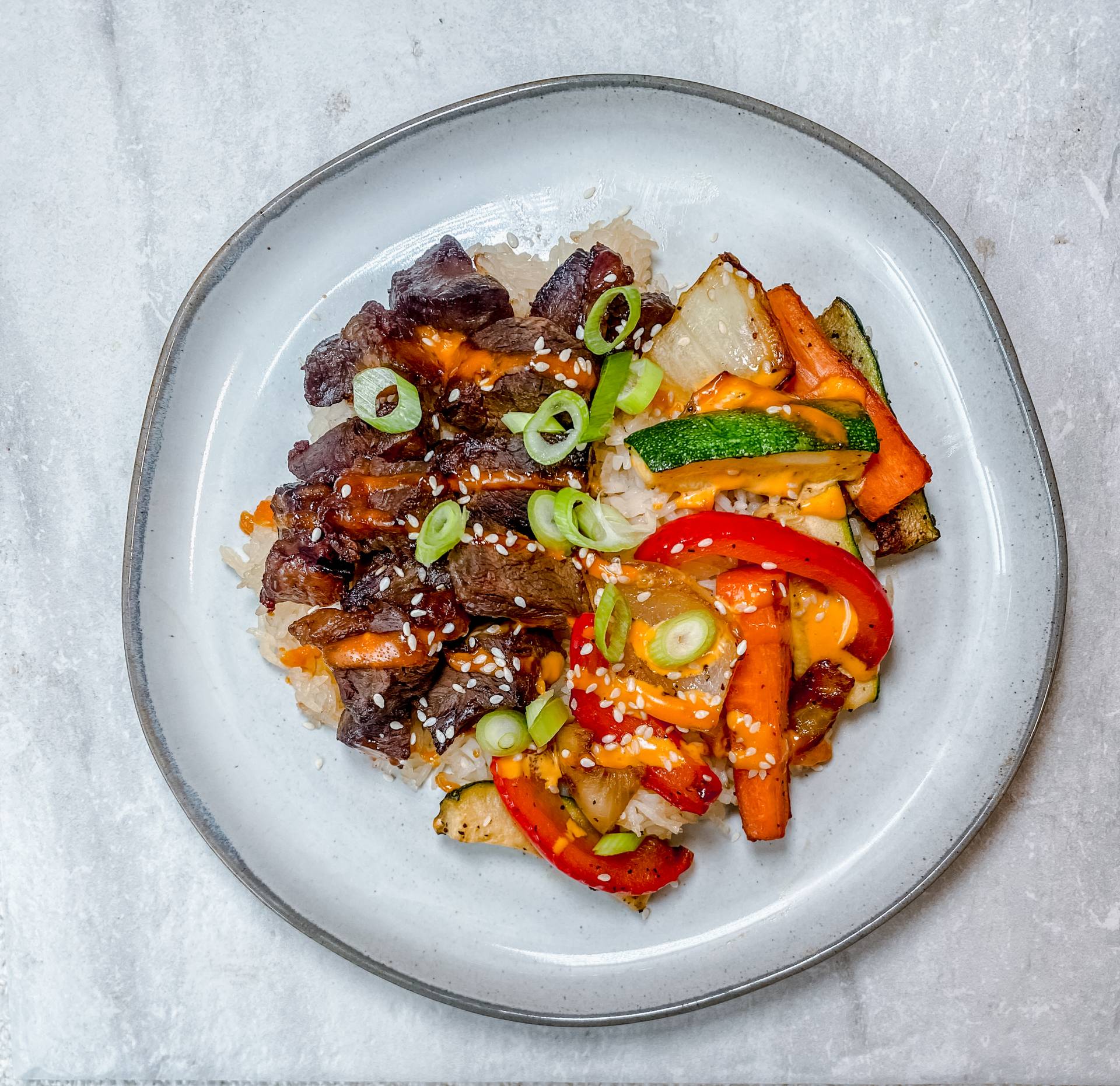 Steak hibachi bowl